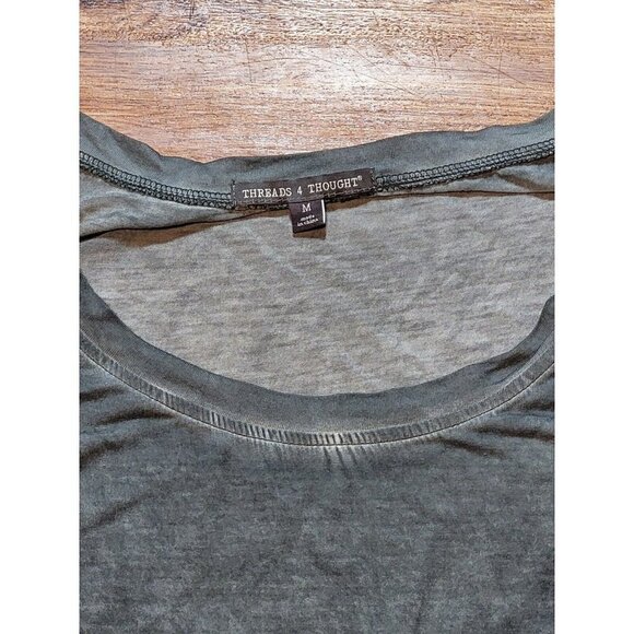 Threads 4 Thought‎ Lagenlook Size M Gray At Leisure Layered Dress - Picture 4 of 5